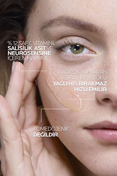 La Roche Posay Saf C12 Vitamini Hassas Cilt Tipleri İçin C Vitamini İçerikli Işıltı Veren Antioksidan Serum 30 ml