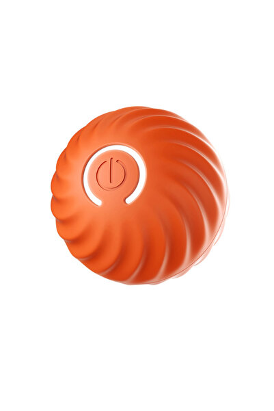 Choice1 Orange Automatic Moving Dog Toy Ball Smart USB Jumping Rotating Inter...