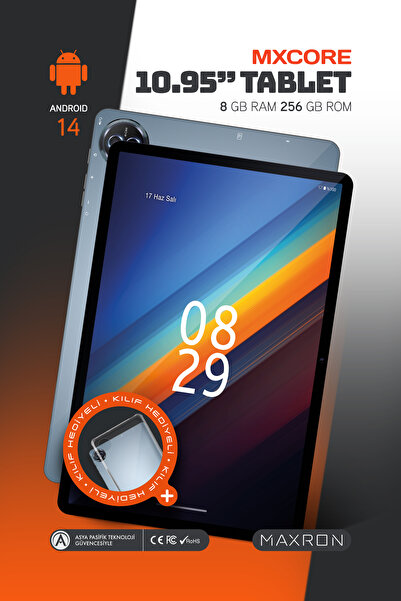 Maxron MXCore 8GB/256GB 10.95” 2000*1200 HD Incell Ekran Tablet