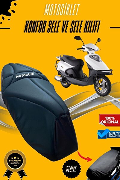 Motobros KUBA ZENZERO Comfort Saddle and Saddle Cover Visco Sponge (WITH CASE...