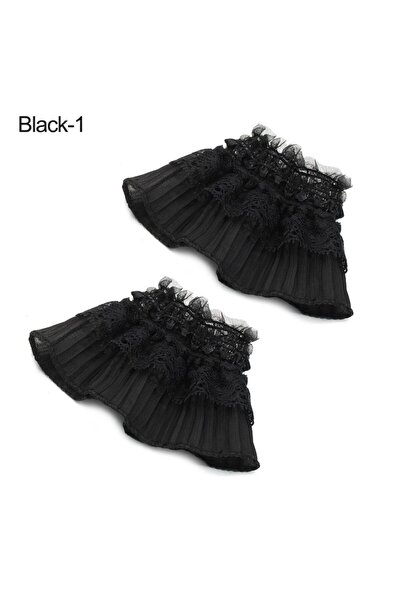 Choice black-style1 1Pair Sun Protection Arm Cover Sweater Decorative Scar Co...
