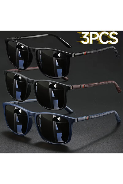 Choice9 MULTI 2/3pcs Luxury Square Vintage Cycling Sunglasses Men Women Fashi...