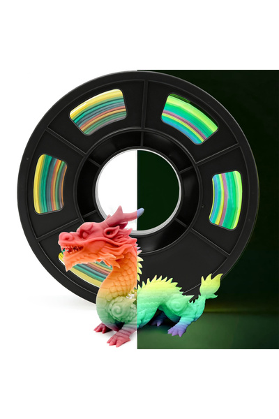 Choice9 Soild Glow Rainbow Glow in The Dark Filament Multicolor, Green, Blue,...