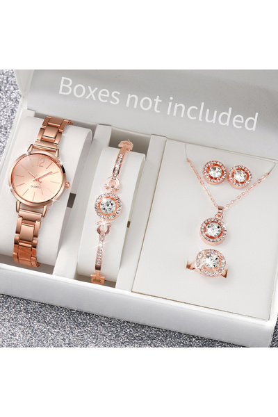 Choice Rose Gold E No Box 6PCS/Set Fashion Women's Quartz Watch Stainless Ste...