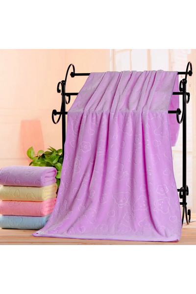 choice2 34x74cm Purple towel Embossed Towels Set Quick Drying Towels Bath Tow...