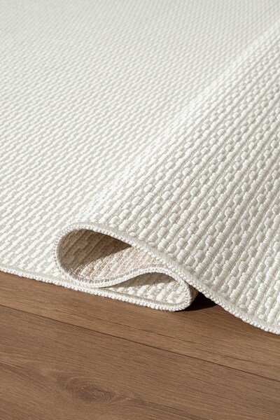 Cotto Home Saten Sisal SS003W Beyaz Modern Sisal Halı Yumuşak Dokulu Kaymaz T...