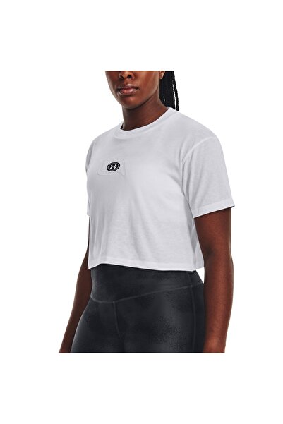 Under Armour UA ΛΟΓΟΤΥΠΟ ΜΑΡΚΑΣ ΚΡΟΠ ΜΠΛΟΥΖΑΚΙ ΜΕ ΚΟΝΤΑ ΜΑΝΙΚΙΑ 1376751-100 Λ...
