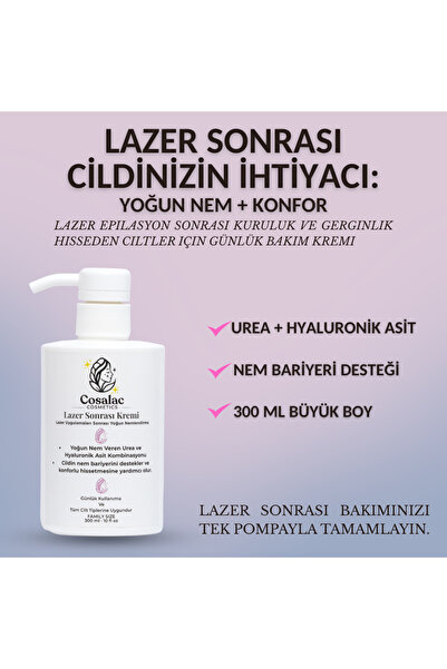 LAZER EPİLASYON SONRASI KREMİ 300 ML