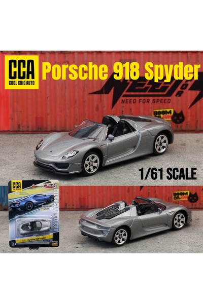 Choice4 سيارة بورش 918 سبايدر CCA نموذج لعبة بمقياس 1/64، مناسبة لسيارات هوت ...