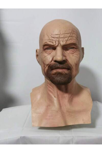 Choice1 A Mr White Mask Halloween New Bald Old Man Headgear Real Cosplay Prop...