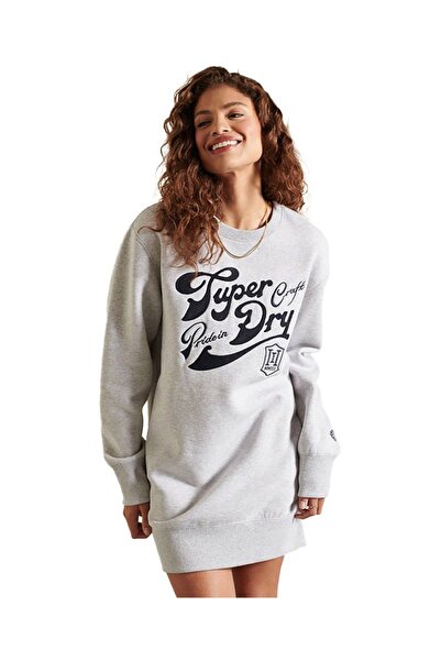 SUPERDRY PRIDE IN CRAFT CREW DRESS W8011081A-5WB Γκρι