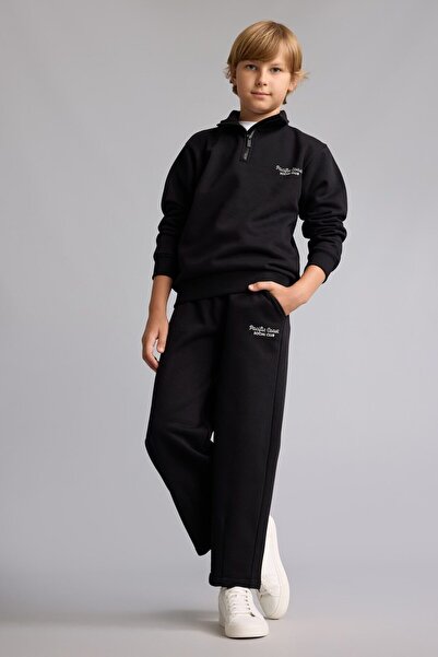 DeFacto Barrel Fit Printed Sweatpants with Side Pockets for Boys H9691A826Wn
