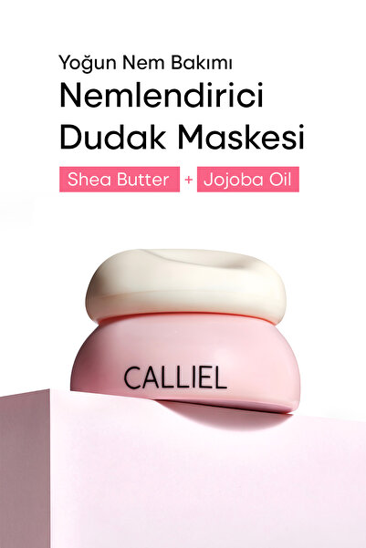 CALLİEL Yoğun Nemlendirici, Yumuşatıcı, Işıltı Verici Tinted Dudak Bakım Maskesi