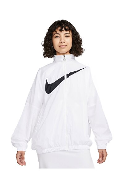 Nike W NSW ESSNTL WVN JKT HBR DX5864-100 Λευκό