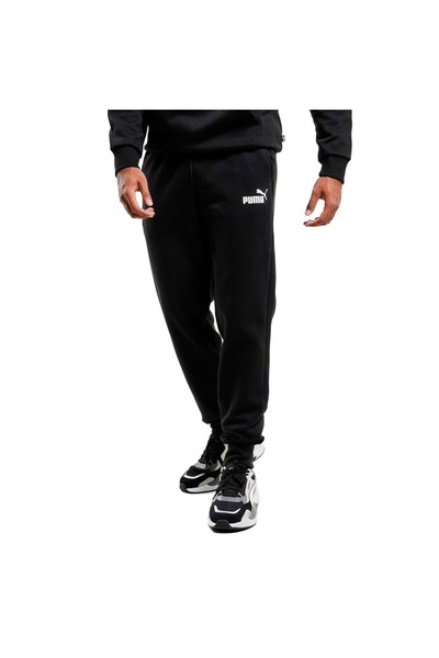 Puma ESS LOGO PANTS FL CL 586714-01 Μαύρο