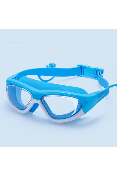 Choice blue white Anti-fog Children's High-definition Swimming Goggles Silico...