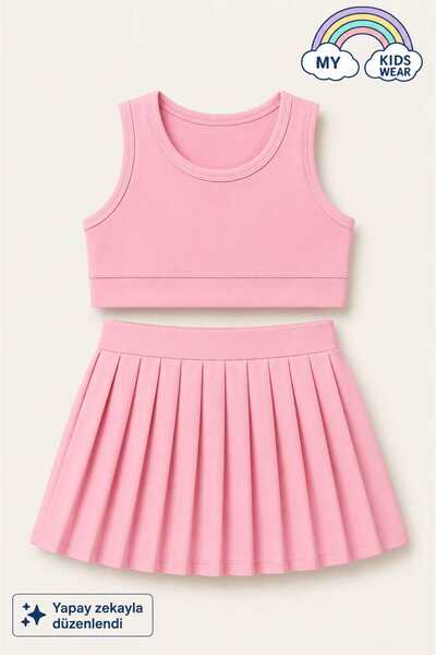 My Kids Wear Girls' Shorts Skirted Swimsuit Set 4 -14 Years 11938