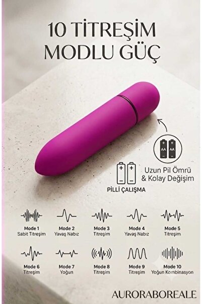 AuroraBoreale Premium 125 ML Kavunlu Lubricant Kayganlaştırıcı 10 Titreşim Modlu Aksesuar Set