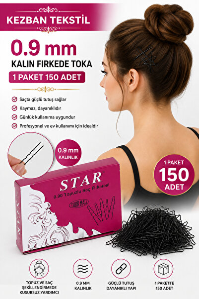 Kezban Tekstil Star 0.90 Thick Bun Hair Piece - 150 Pieces