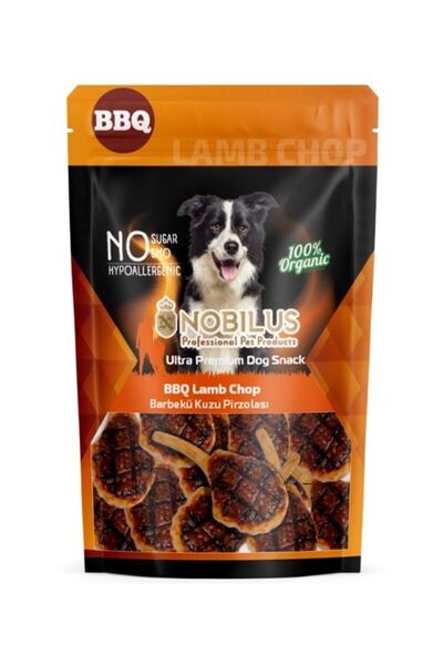 NOBİLUS Barbekü Soslu Kuzulu Etli Köpek Ödül Maması 80 Gr