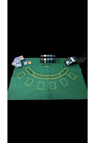 BAKTUĞ Texas Holdem Blackjack Poker 200 Chip + 2 Deste