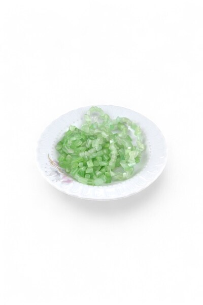 Serhat Aksesuar ve El İşçilik Peanut Green Broken Stone Beads (170 Pieces)