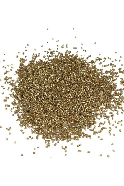 Serhat Aksesuar ve El İşçilik Cut Beads Gold Plated Gold 2X1.5 mm (100 Gr 400...