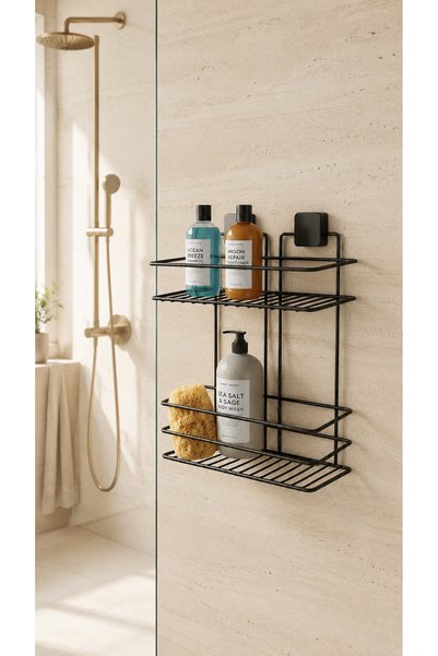 Hagen Lifetime Stainless Adhesive Bathroom Shelf, Bathroom Organizer, Bathroom Organizer, Shampoo Shelf