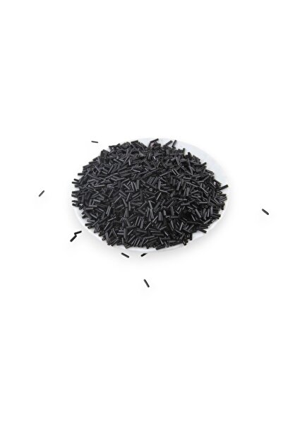 Serhat Aksesuar ve El İşçilik 6X2 mm Black Tube Beads 100 Gr