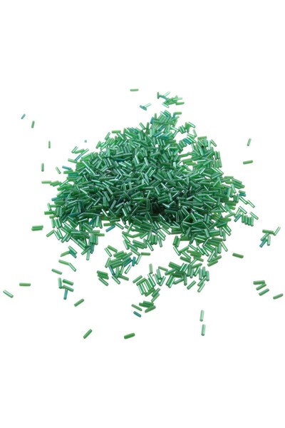Serhat Aksesuar ve El İşçilik 6X2 mm Turbe Green Tube Beads 100 Gr