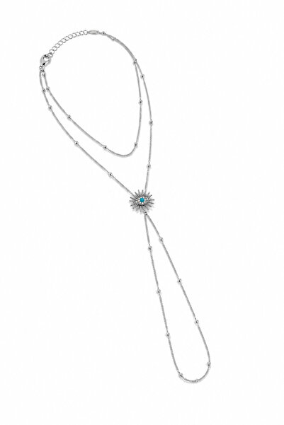 Firm Eye Object Detailed Silver Color Şahmeran