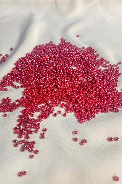 Serhat Aksesuar ve El İşçilik 08 Sand Shiny Janjan Red Beads 3 mm (100 Gr 600...