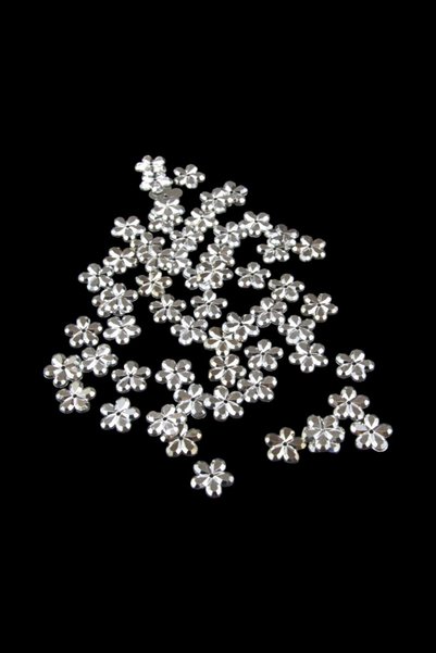 Serhat Aksesuar ve El İşçilik 15 mm Silver Plated Daisy Patterned Embellishme...