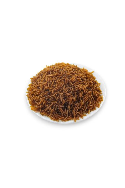 Serhat Aksesuar ve El İşçilik 6x2 mm Şeffaf Açık Kahve Boru Boncuk 100 Gr