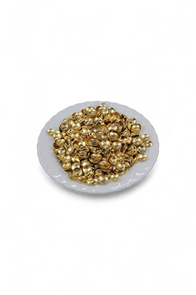 Serhat Aksesuar ve El İşçilik 8 mm Double Hole Curved Gold Flake Sequin (30 G...