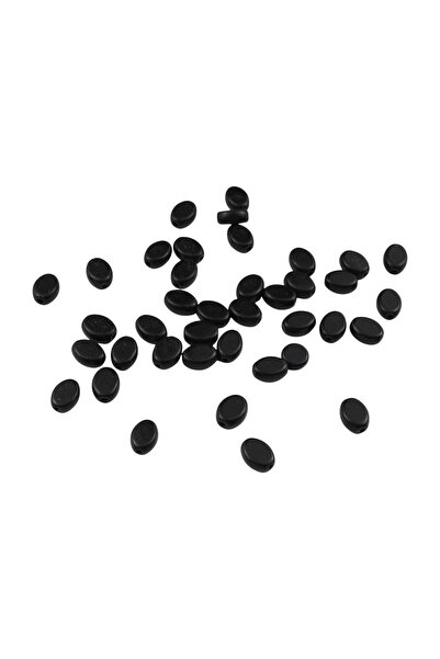 Serhat Aksesuar ve El İşçilik Inner Hole Drop Black 9X12 mm Bead Accessory Je...