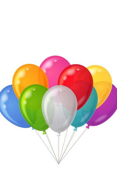 Elif mağazacılık Parti paketi Karışık renkli 25 Adet Balon