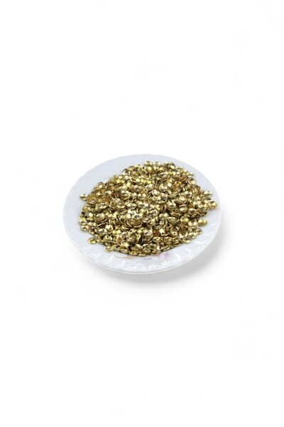 Serhat Aksesuar ve El İşçilik 10 mm Gold Color Double Hole Sequin Sequin (30 ...