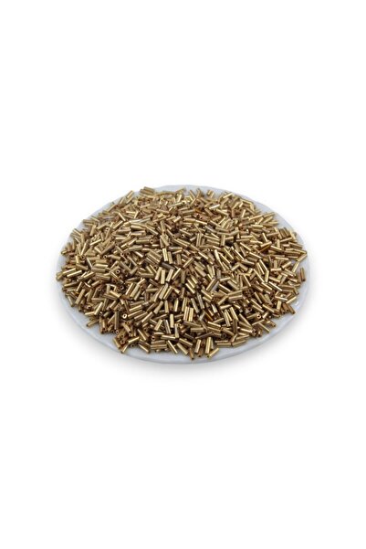 Serhat Aksesuar ve El İşçilik 6X2 mm Plated Gold Tube Beads 100 Gr