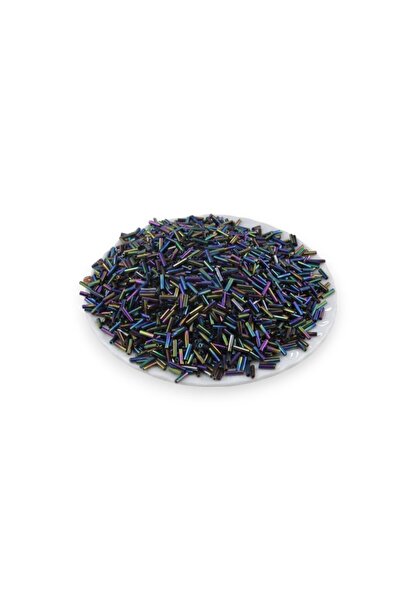 Serhat Aksesuar ve El İşçilik 6X2 mm Black Janjan Pipe Beads 100 Gr