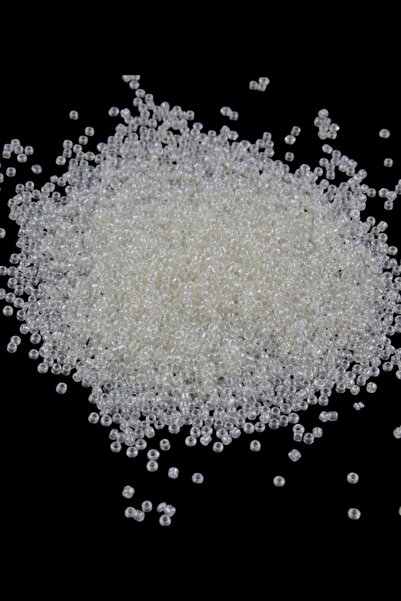 Serhat Aksesuar ve El İşçilik 08 Sand Dark White Transparent Beads 3 mm (100 ...