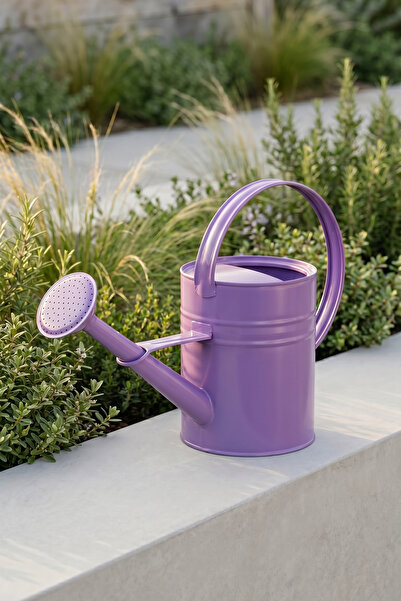 Desen Dekorasyon Olivia 3,5 Litre Metal Çiçek Bahçe Sulama Kabı Mor - Modern ...