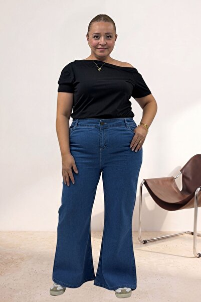 Eslina 5061 Jeans with Stitching Detail - Blue
