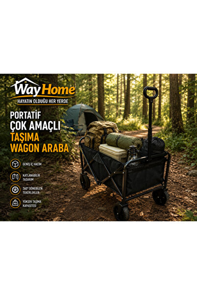 Way Home Çok Amaçlı Katlanır Portatif Taşıma Aracı Kamp, Piknik, Plaj, Pazar