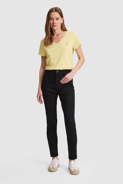 U.S. Polo Assn. Γυναικείο Μαύρο Τζιν Παντελόνι 50321409-DN0027