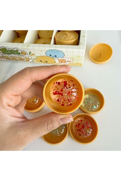 Choice 10pcs random Mini Dumplings Squishy Steamer Bun Squeezable Toys Set So...