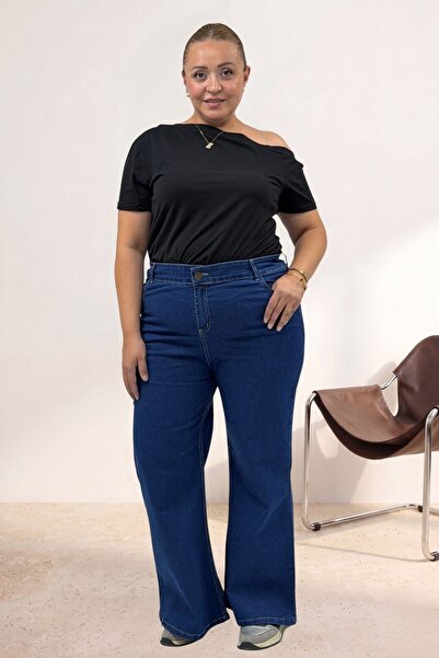 Eslina 5061 Jeans with Stitching Detail - Dark Blue