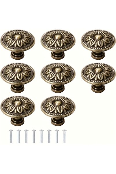 Choice 8pcs 8/12 vintage cabinet handles with screws, drawer handles, decorat...