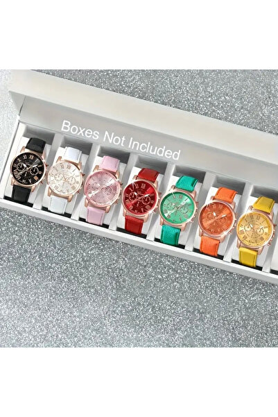 choice2 7pcs Fashion Quartz Watch 5/10/7/3-Piece Set - Round Zinc Alloy Case ...