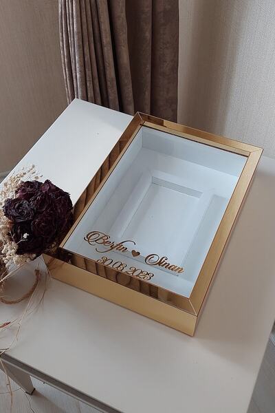 Verda Çerçeve Yeni Model 25x35 Cm Gold Renk Ledsiz Fotoğraf Alanlı Model Tasa...